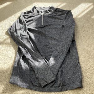 ZYIA 3/4 zip shirt with thumb hole, EUC